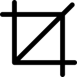 Crop SVG Icon